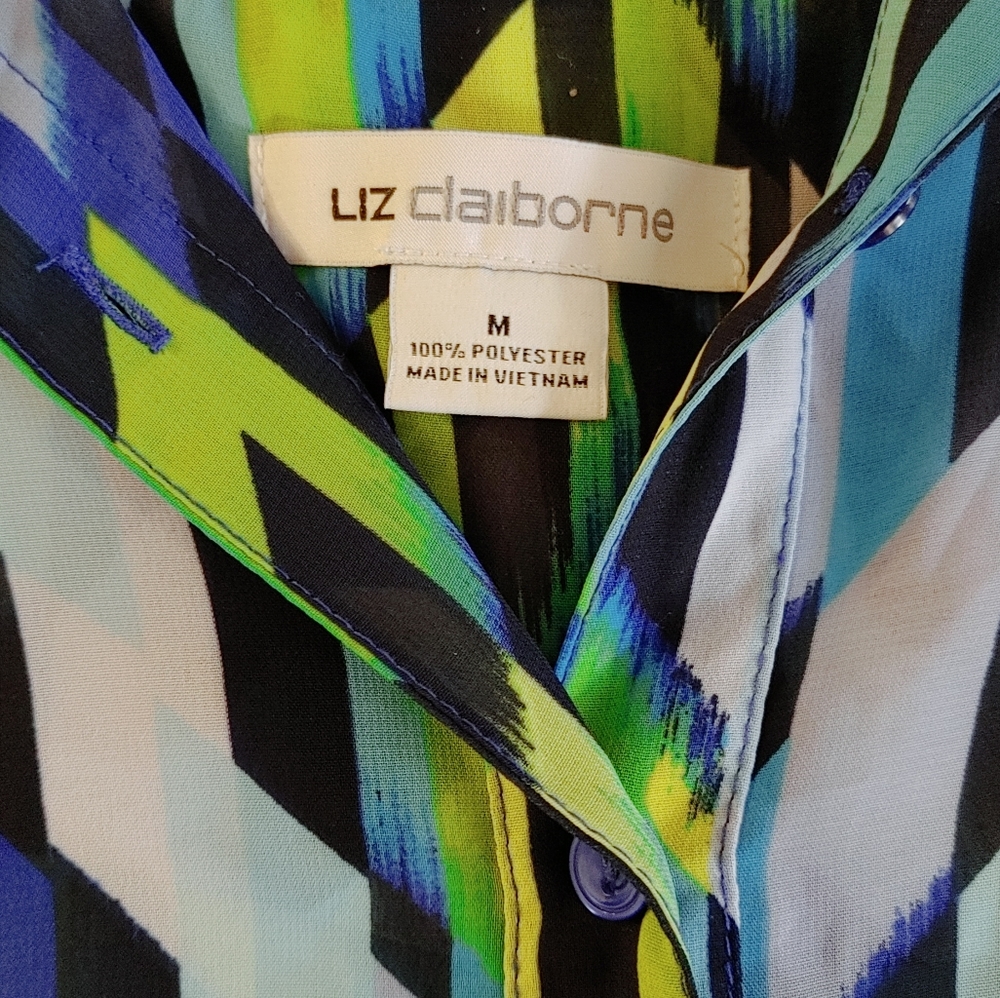Liz Claiborne multicolored blouse size medium